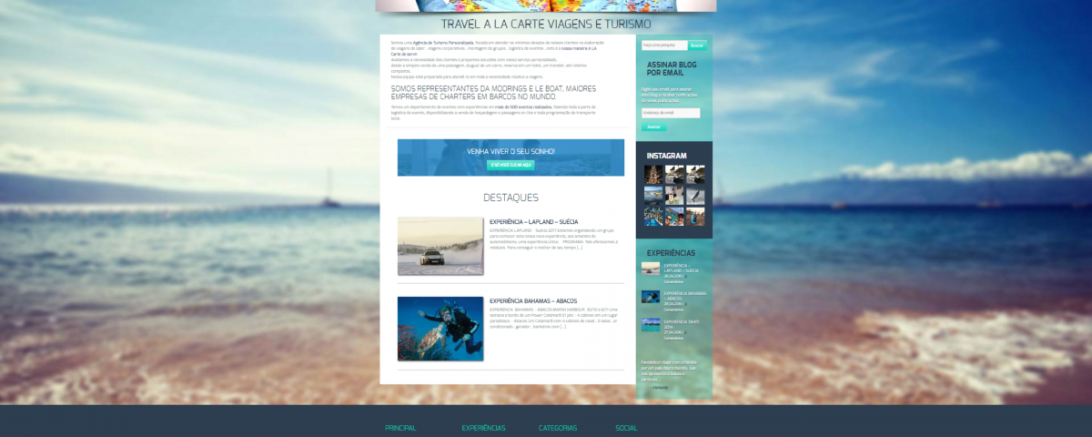 Novo site - travelalacarte.com.br 6 Travel a la Carte